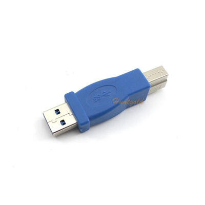 

NEW USB 30 A Male to B Male AM to BM Converter Adapter 48Gbps Blue