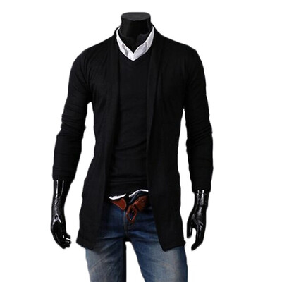 

Zogaa New Mens Cardigan Medium Length Casual Slim