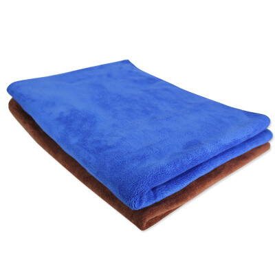 

Good weather Good Weather High quality ultrafine fiber car wash towel towel towel absorbent towel thick 60 160cm blue brown two loaded