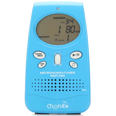 

Cherub WMT-280 Универсальное электронное фортепиано Guzheng Drum Guitar Metronome Blue