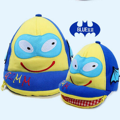 

Buebos Ninos Boy Baby Toddler Korean Batman Baseball Beanie Cap Hat Sunhat + Zipper