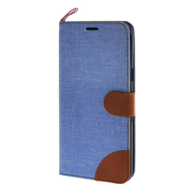 

MOONCASE Galaxy A8 , Leather Wallet Flip Card Holder Pouch Stand Back Case Cover for Samsung Galaxy A8 Blue