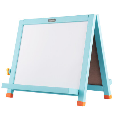 

Deli 8 desktop double-sided childrens drawing board 400320mm light blue