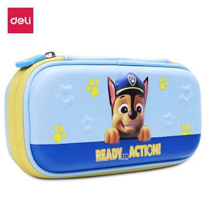 

Deli Deli Wang Wang series 3D waterproof pencil case student stationery box large capacity multi-function pencil bag Prince Blue 70853