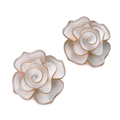 

Yoursfs Large Flower Earrings For Women Piercing Ears French Hook Clip On Earrings