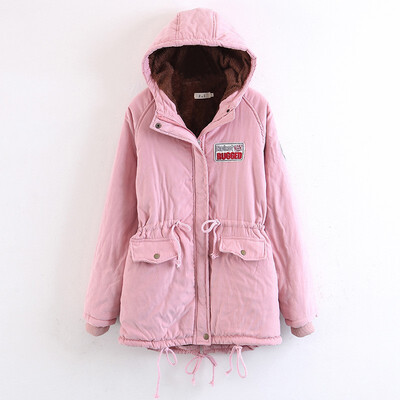 

Plus Size XXL Parkas Winter Warm Cotton Women Jacket Thick Hooded Outwear Medium-Long Style Lady Parka