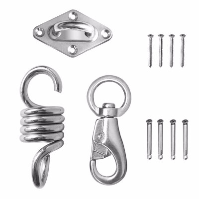 

Hammock Chair Hanging Accessories Kit 660LB Capacity Hammock Spring Swivel Hook&Ceiling Hammock Mount