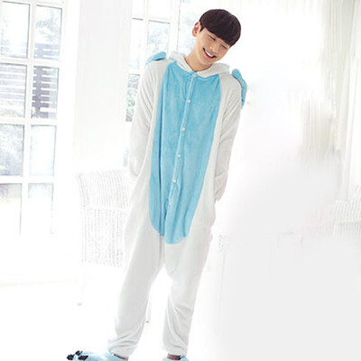 

Flannel Cartoon Animal Unicorn Siamese Pajamas Winter Home Clothes Couples