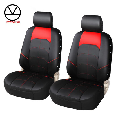 

KAWOSEN Luxury PU Leather Car Seat Covers Fashion Design Universal Fit Most Cars SUV Seat Covers Car Seat Protector For Toyota