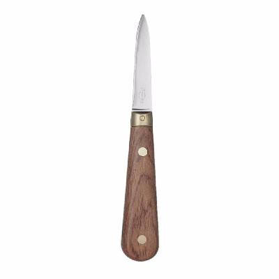 

Lhopan Stainless Steel Wooden Handle Oyster Knife Sharp-edged Shucker Shell Seafood Opener Tool