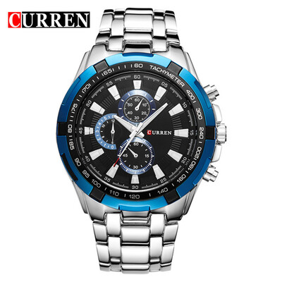 

TopBrand HOT2016 CURREN Mens Quartz Watches Analog Military Military Watch Waterproof Men Watches Men Watches Mens Sports8023