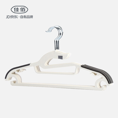 

Jia Hao hanger plastic hanger seamless adult drying rack wet&dry clothes drying rack non-slip clothes drying racks 42CM shoulder width gray 2H009