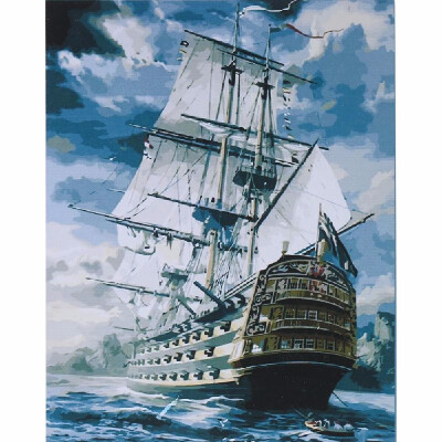 

Frameless DIY Digital Oil Painting 16 20 Sailing Hand Painted Cotton Canvas Paint By Number Kit Home Office Wall Art Paintings