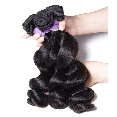 

UNice Hair Kysiss Virgin Series Indian Virgin Hair Loose Wave 100 Human Hair Weave 3 Bundles Natural Color Human Hair Weave
