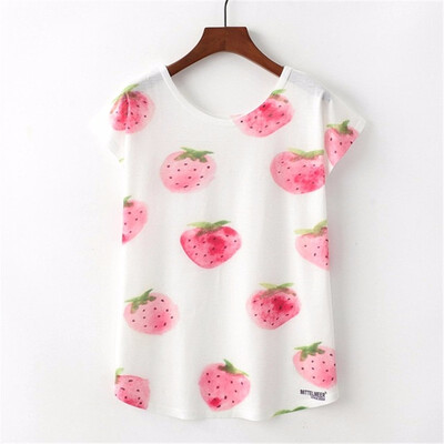 

Summer Novelty Women T Shirt Harajuku Kawaii Cute Style Nice Cat Print T-shirt