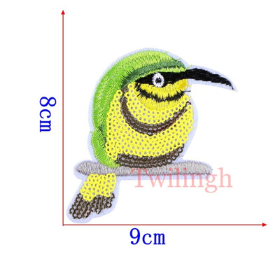 

twilingh Patches Sewing Iron-On Accessories Patchworks Cartoon Deer Embroidered Sequined Patches For Clothing