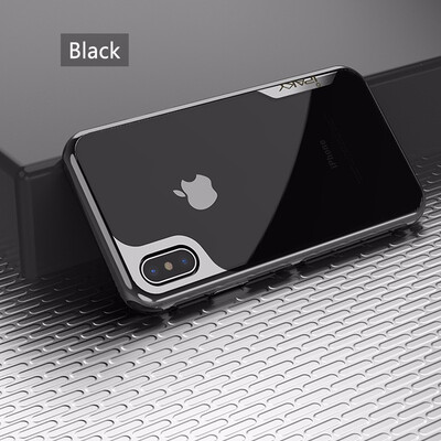 

Anti Knock Case For Apple iPhone X Case Luxury Plating PC Frame Soft Back Cover For iPhone 10 X Phone Cases