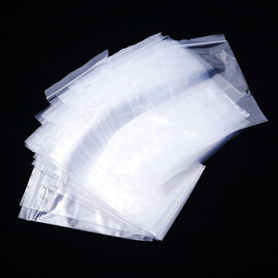 

UpperX 100x Reclosable Clear PE Poly Bags Jewelry Bead Baggies