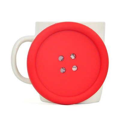 

mymei симпатичные и модные красочные силиконовые кнопки coaster Кубка Подушка держатель пить столовых мат