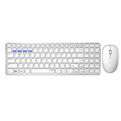 

Rapoo 9300M multi-mode wireless mouse&keyboard set Bluetooth mouse&keyboard set Bluetooth 30 Bluetooth 40 wireless 24G Bluetooth keyboard ultra-thin keyboard white