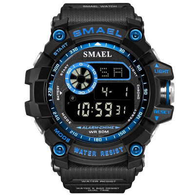 

SMAEL new outdoor sports single display electronic watch waterproof shock-proof student mens sports watch