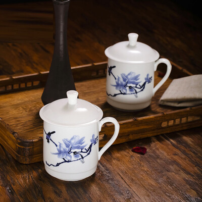 

Hongye Jingdezhen керамические чашки сине-белые глазури креативные чашки чашки чашки набор чапок