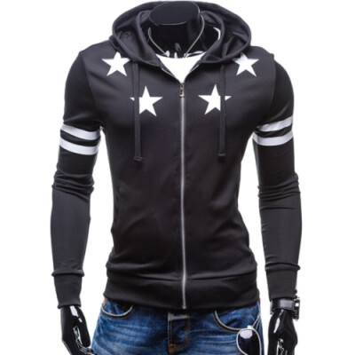 

Zogaa New Men's Hoodie Stars Printing Casual Slim