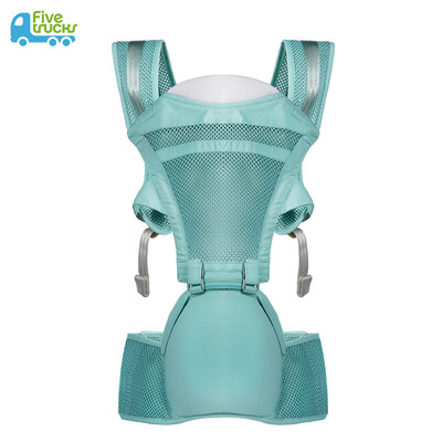 

Five small trucks Five trucks Multifunctional baby sling waist stool Four seasons Universal baby waist stool Light front hug with single stool green