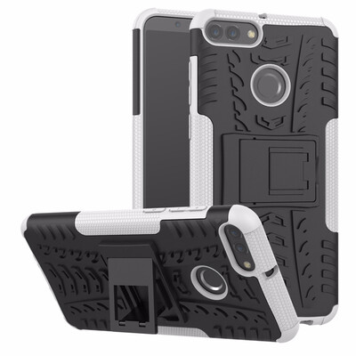 

Goowiiz Phone Case For Huawei Y9 2018Honor 10 Armor Tire Texture Rugged Protection PCTPU Full Protection
