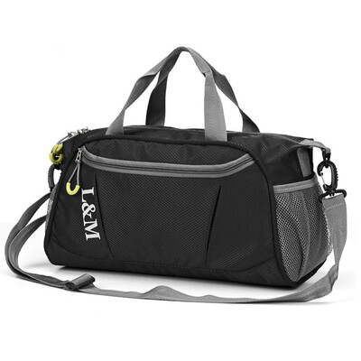 

Chuanuo fitness bag wet&dry separation bag sports yoga bag multi-function shoulder bag bucket bag swimming storage bag 3501 gray