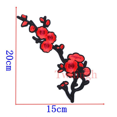 

1 Pcs Badge Flower Patches Iron Sew-on Rose Embroidery Motif Applique Garment Children Women DIY Clothes Sticker Wedding Party