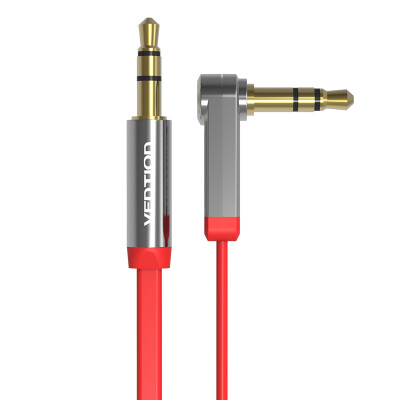 

Vention 3.5mm Audio Cable jack to jack 90 Degree Right Angle Aux flat Cable for Car iphone headphone