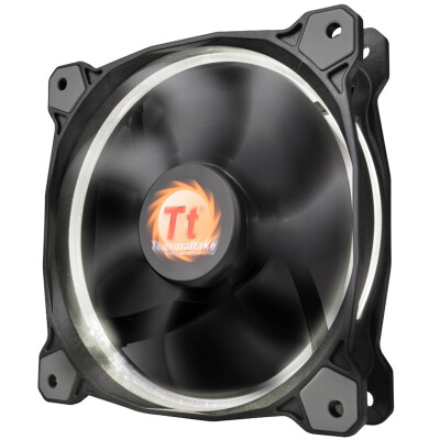 

Tt (Thermaltake) Riing 14-см светодиодный белый вентилятор (гидравлический подшипник / улучшенная система демпфирования / уникальная технология отключения звука / линия управления шумоподавлением / светодиодная апертура)