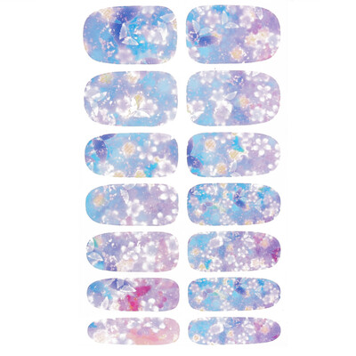 

Hot 14pcs Nail Art Water Transfer Decal Sticker bright Color Sheet