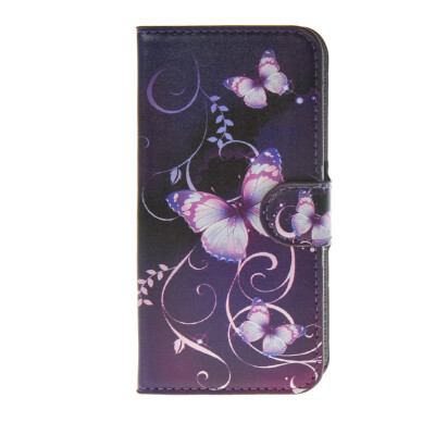 

MOONCASE Flower style Leather Side Flip Wallet Card Slot Stand Pouch ЧЕХОЛ ДЛЯ Samsung Galaxy S6 Edge