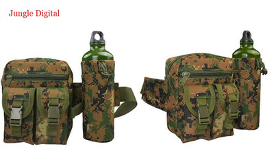 

Camouflage bag outdoor tactical pocket tactical mobile phone bag sports bottle purse multifunction Pocket Camping hiking Sports pa