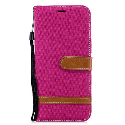

GANGXUN®Samsung A6 Plus 2018 Stand Case Wallet Card Slots Denim Jeans Leather Case With Stand