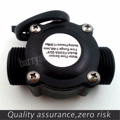 

Water Flow meter Hall flow Sensor Flowmeter pool float switch indicator Counter for water heater fuel gauge 1-60Lmin G34" DN20