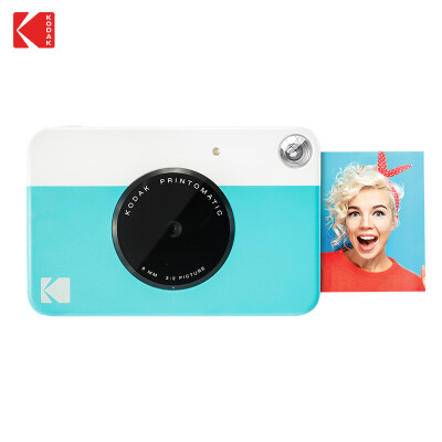 

Kodak PRINTOMATIC Polaroid camera blue&white ready to shoot 10 million pixels ZINK inkless printing simple contrast color