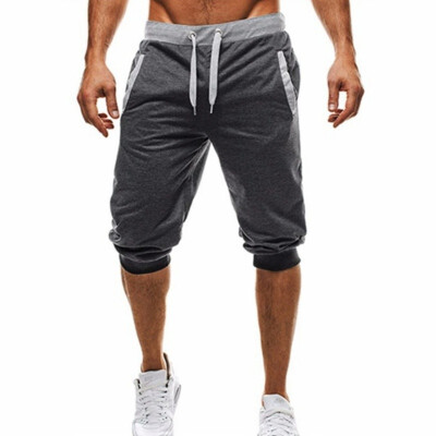 

Summer Sporting Mens Mixed Color Printing Elastic Waist Short Pants