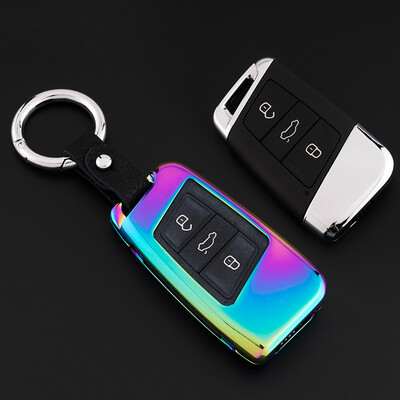 

Huashi public key package for 17-18 new magotan leather hand-sewn key shell buckle bag set modified special car supplies smart three-key colorful