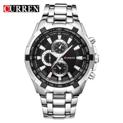 

TopBrand HOT2016 CURREN Mens Quartz Watches Analog Military Military Watch Waterproof Men Watches Men Watches Mens Sports8023