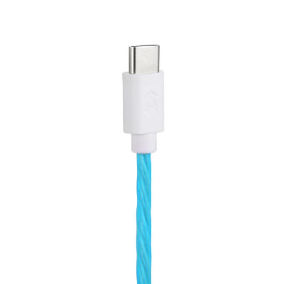 

USB Cable 3ft Fast Charging Cables Wire with LED Flashlight Visible Glow Flowing Date Cord for iPhone