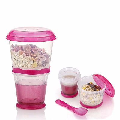 

Breakfast Drink Cups Portable Yogurt&Cereal To-Go Container Cup