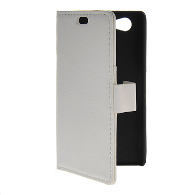 

MOONCASE Slim Leather Flip Wallet Card Pouch with Kickstand Shell Back ЧЕХОЛ ДЛЯ Sony Xperia A2 White