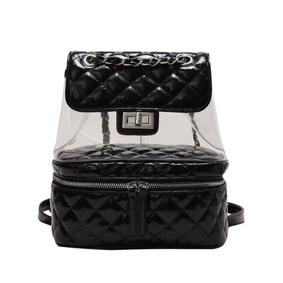 

2018 New Multi-function Backpack Transparent European Summer Tide Bag