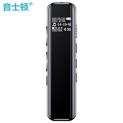 

Yescool A1 recorder 5D sound effect curved surface design quad-core noise reduction super long standby learning conference interview lossless MP3 player 16G black