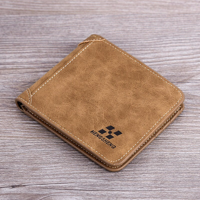 

Mens short frosted purse retro seventy percent off wallet youth multi card Fashion Wallet
