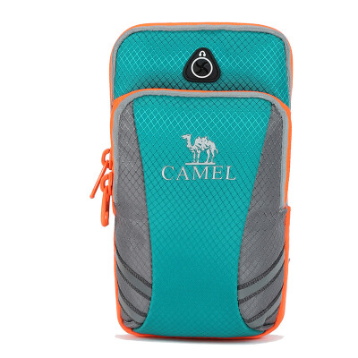 

Camel outdoor CAMEL outdoor couple models mobile phone arm bag couple models running sports fitness arm with hand bag mobile phone arm sleeve A7S3L1126 lake green