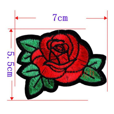 

1 Pcs Flower Patches Sequined Sticker Sew Iron On Patch Pink Flowers Applique Garment DIY Sew Clothes Repair Badges For Wedding
